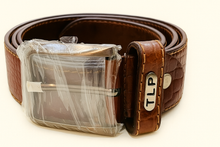 Load image into Gallery viewer, Men Brown Casual Belt