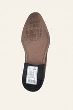 Load image into Gallery viewer, Men’s Tan Line-Pattern Formal Lace-Up Shoes