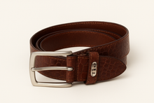 Load image into Gallery viewer, Men Brown Casual Belt