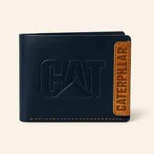 Load image into Gallery viewer, Genuine Leather Wallet – Brown, Tan & Blue