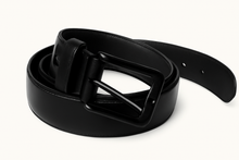 Load image into Gallery viewer, Men’s Black Genuine Leather Casual Belt