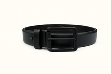 Load image into Gallery viewer, Men’s Black Genuine Leather Casual Belt