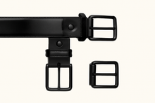 Load image into Gallery viewer, Men’s Black Genuine Leather Casual Belt