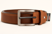 Load image into Gallery viewer, Men’s Brown Genuine Leather Formal Belt
