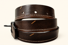 Load image into Gallery viewer, Men’s Brown Genuine Leather Casual Belt