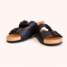Load image into Gallery viewer, Birkenstock Sponge Doctor Slipper – Black Leather (Top)
