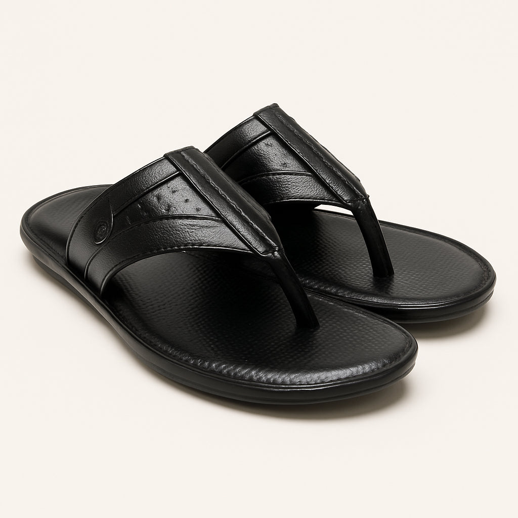 Men Black Slipper