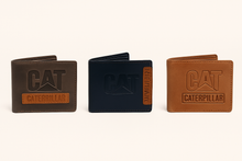 Load image into Gallery viewer, Genuine Leather Wallet – Brown, Tan &amp; Blue
