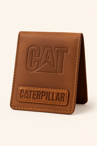 Genuine Leather Wallet – Brown, Tan & Blue