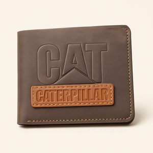 Genuine Leather Wallet – Brown, Tan & Blue