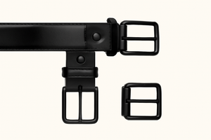 Men’s Black Genuine Leather Casual Belt