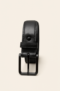 Men’s Black Genuine Leather Casual Belt