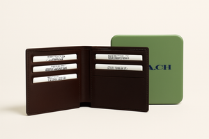 Genuine Leather Wallet – Brown, Black & Blue