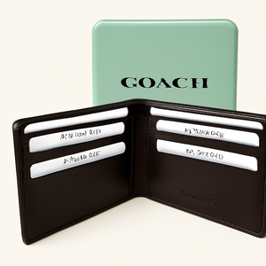 Genuine Leather Wallet – Brown, Black & Blue