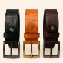 Load image into Gallery viewer, Men’s Genuine Leather Casual Belt
